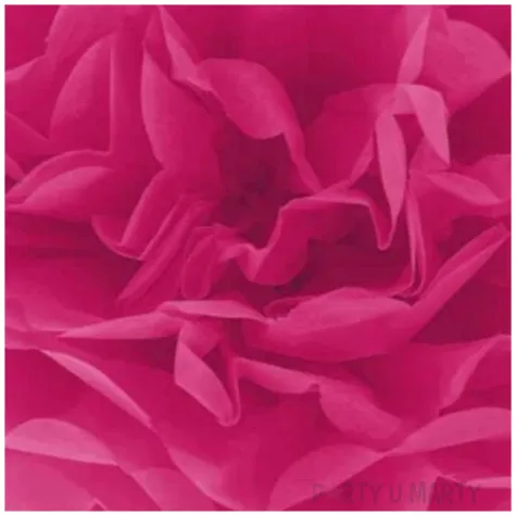 pompon bibulowy classic ciemny rozowy partypal 15 cm