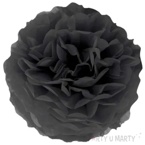 pompon bibulowy classic czarny partypal 15 cm