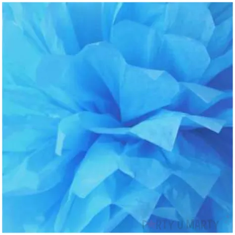 pompon bibulowy classic niebieski arpex 42 5 cm