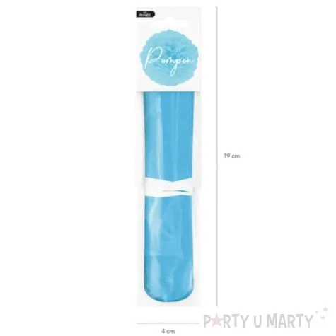 pompon bibulowy classic niebieski partypal 15 cm