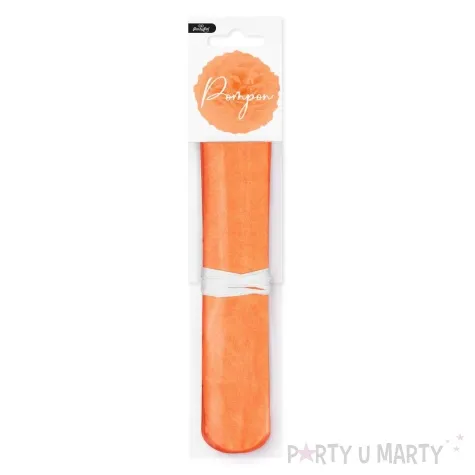 pompon bibulowy classic pomaranczowy partypal 15 cm