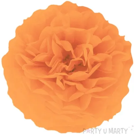 pompon bibulowy classic pomaranczowy partypal 35 cm