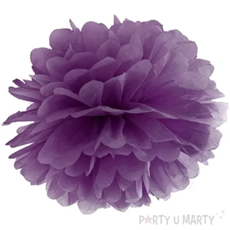 pompon bibulowy classic purpura partydeco 35 cm