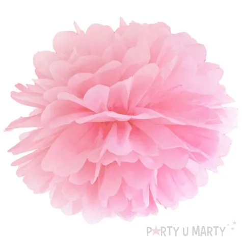 pompon bibulowy classic rozowy jasny 25 cm