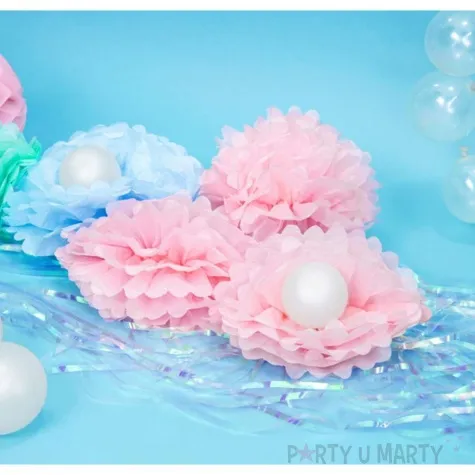 pompon bibulowy classic rozowy jasny 25 cm