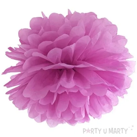 pompon bibulowy classic sliwkowy partydeco 35 cm