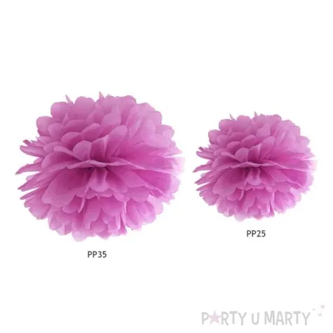 pompon bibulowy classic sliwkowy partydeco 35 cm