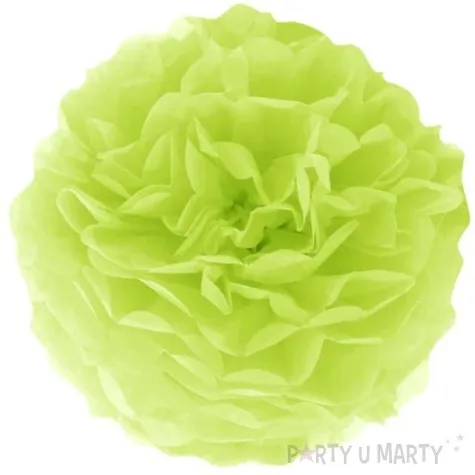 pompon bibulowy classic zielony partypal 15 cm