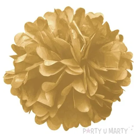 pompon bibulowy classic zloty czakos 35 cm