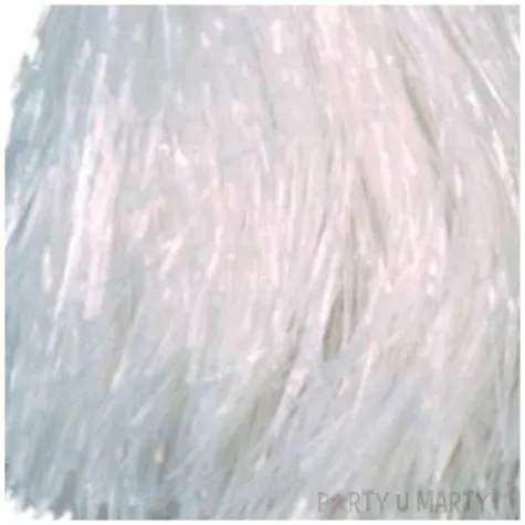 pompon czirliderka bialy partytino 29 cm