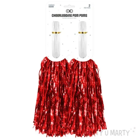 pompon czirliderka czerwony partypal 38 cm 2 szt