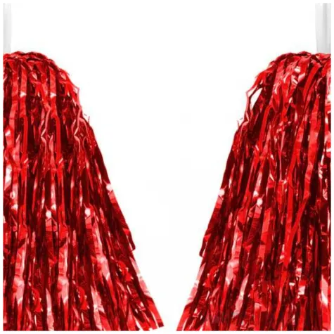 pompon czirliderka czerwony partypal 38 cm 2 szt