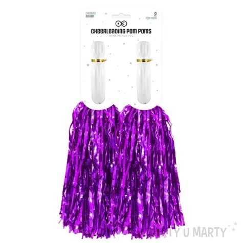 pompon czirliderka fioletowy partypal 38 cm 2 szt