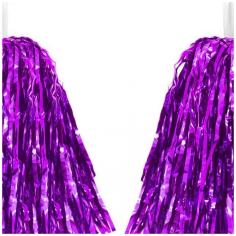 pompon czirliderka fioletowy partypal 38 cm 2 szt