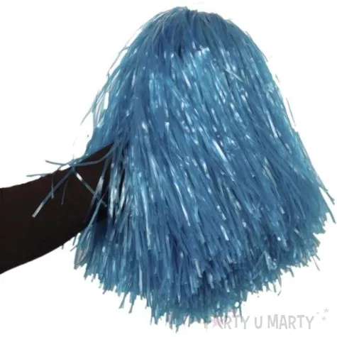 pompon czirliderka niebieski partytino 30 cm 2 szt