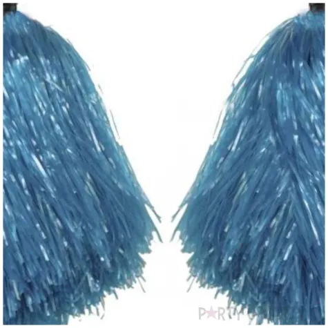 pompon czirliderka niebieski partytino 30 cm 2 szt