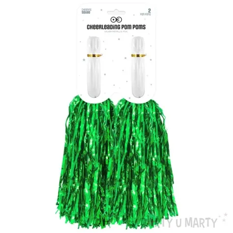pompon czirliderka zielony partypal 38 cm 2 szt
