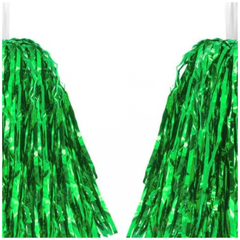 pompon czirliderka zielony partypal 38 cm 2 szt