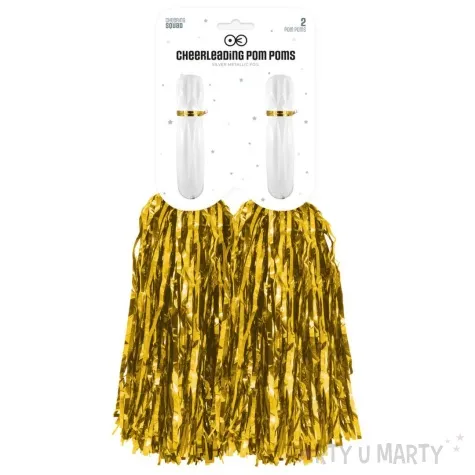 pompon czirliderka zloty partypal 38 cm 2 szt