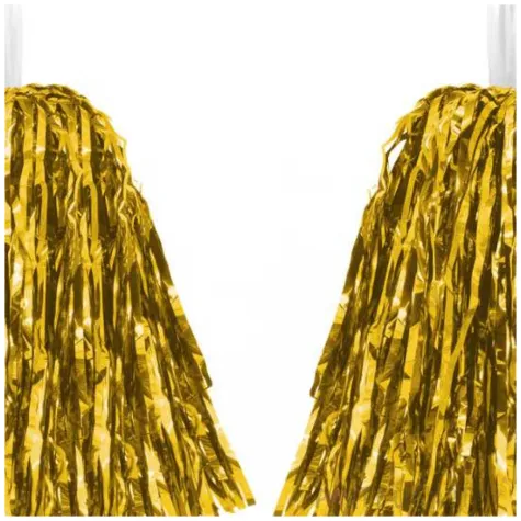 pompon czirliderka zloty partypal 38 cm 2 szt
