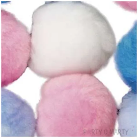 pompony dekoracyjne akrylowe titanum 12 szt