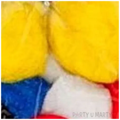 pompony pluszowe akrylowe mix titanum 10 mm 60 szt