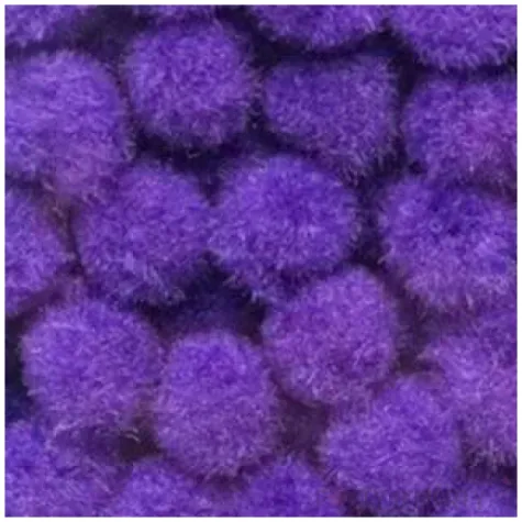 pompony pluszowe classic fioletowe aliga 10 mm 120 szt