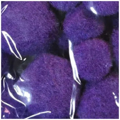 pompony pluszowe classic fioletowe aliga 15 50 mm 80 szt