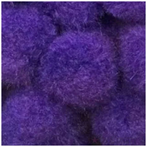 pompony pluszowe classic fioletowe aliga 20 mm 60 szt