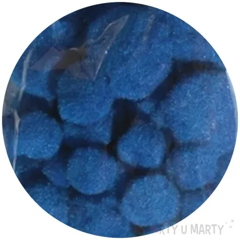 pompony pluszowe classic niebieskie aliga 15 50 mm 80 szt