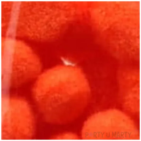 pompony pluszowe classic pomaranczowe aliga 15 50 mm 80 szt