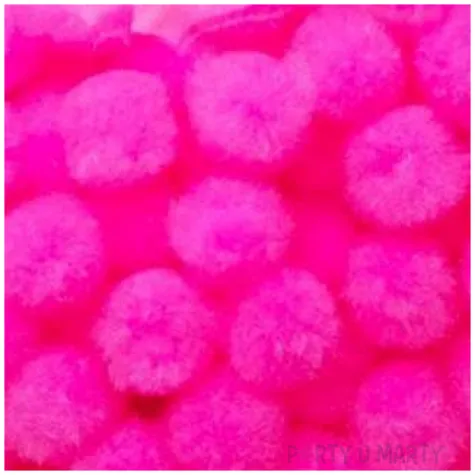 pompony pluszowe classic rozowe aliga 10 mm 120 szt