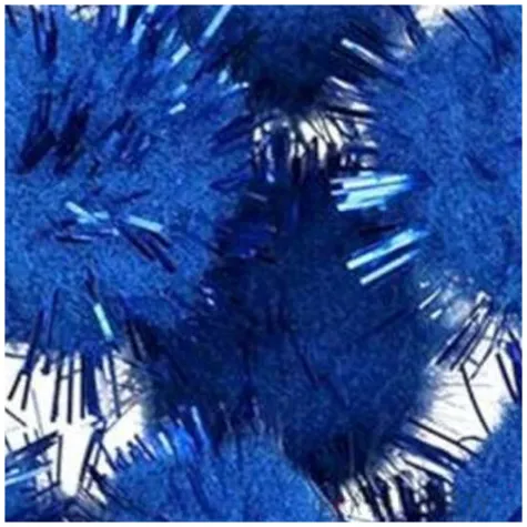 pompony pluszowe metalizowane chabrowe niebieskie titanum 18 mm 15 szt