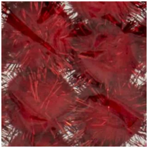 pompony pluszowe metalizowane czerwone aliga 25 mm 24 szt