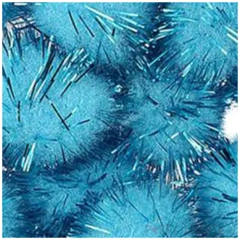 pompony pluszowe metalizowane morskie niebieskie titanum 18 mm 15 szt