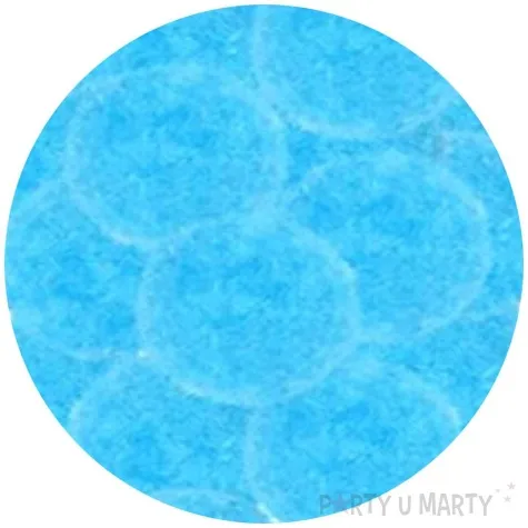 pompony pluszowe poliestrowe blekitne titanum 25 mm 30 szt