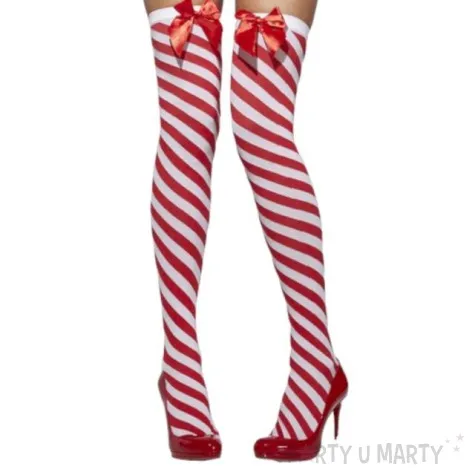 ponczochy bialo czerwone smiffys rozm uniw