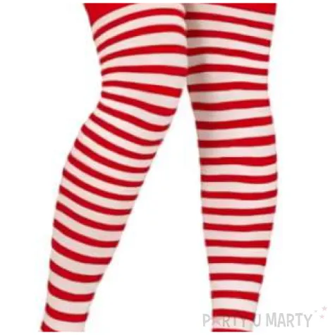 ponczochy paski bialo czerwone guirca rozm uniw