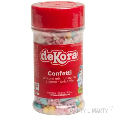 posypka cukrowa slodki jednorozec mix dekora 70 g