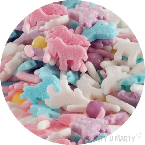 posypka cukrowa slodki jednorozec mix dekora 70 g