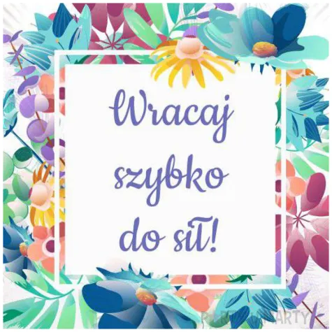 prezent dekoracja balon foliowy wracaj szybko do sil bialy do szpitala 18 rnd