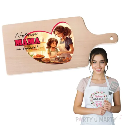 prezent deska drukowana dzien matki najlepsza mama na swiecie