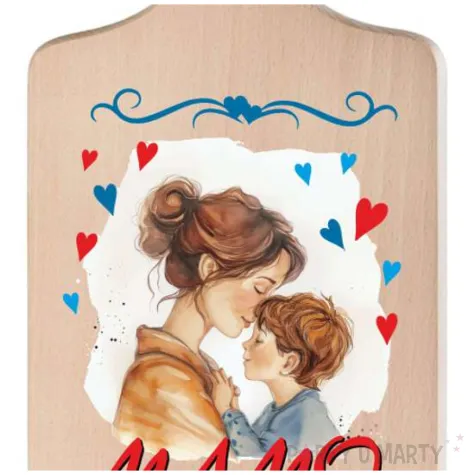 prezent deska drukowana na dzien matki mamo kocham cie