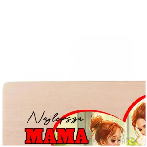 prezent deska drukowana na dzien matki najlepsza mama na swiecie