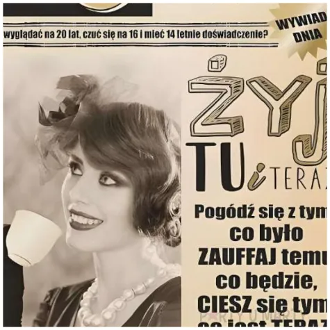 prezent na 50 urodziny kartka okolicznosciowa kobieta z filizanka pamiatka zyczenia koperta