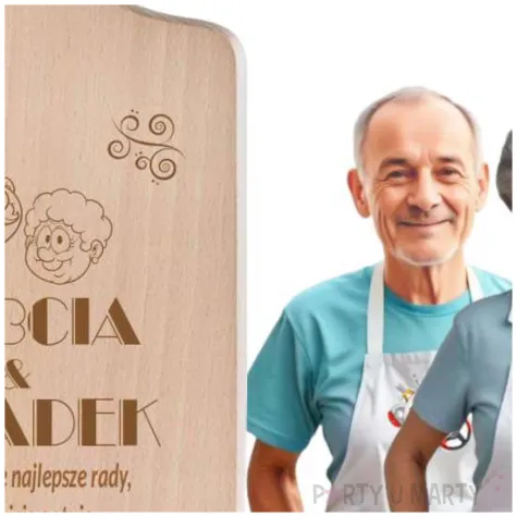 prezent na dzien babci i dziadka deska do krojenia z grawerem najlepsze rady 26 5 cm