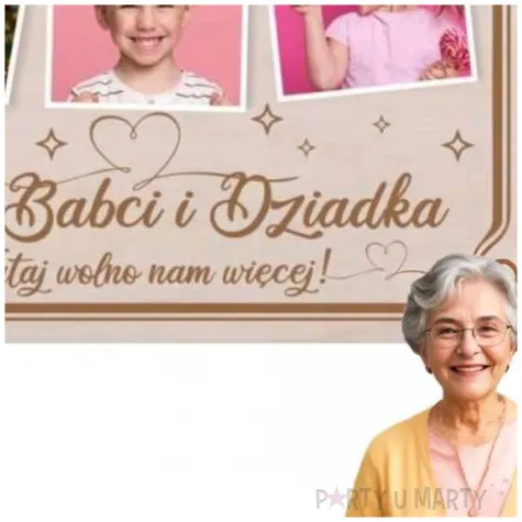 prezent na dzien babci i dziadka drewniana tabliczka ramka na zdjecia dom babci i dziadka