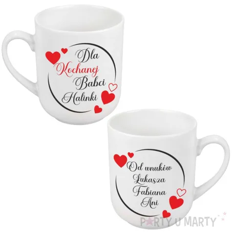 prezent na dzien babci kubek personalizowany dla kochanej babci imie 290 ml