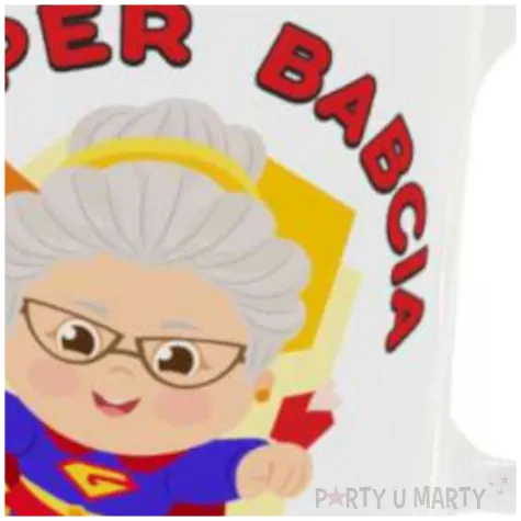 prezent na dzien babci urodziny kubek personalizowany super babcia imie 330 ml