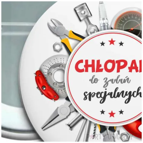 prezent na dzien chlopaka dodatek do stroju przypinka chlopak do zadan specjalnych pin